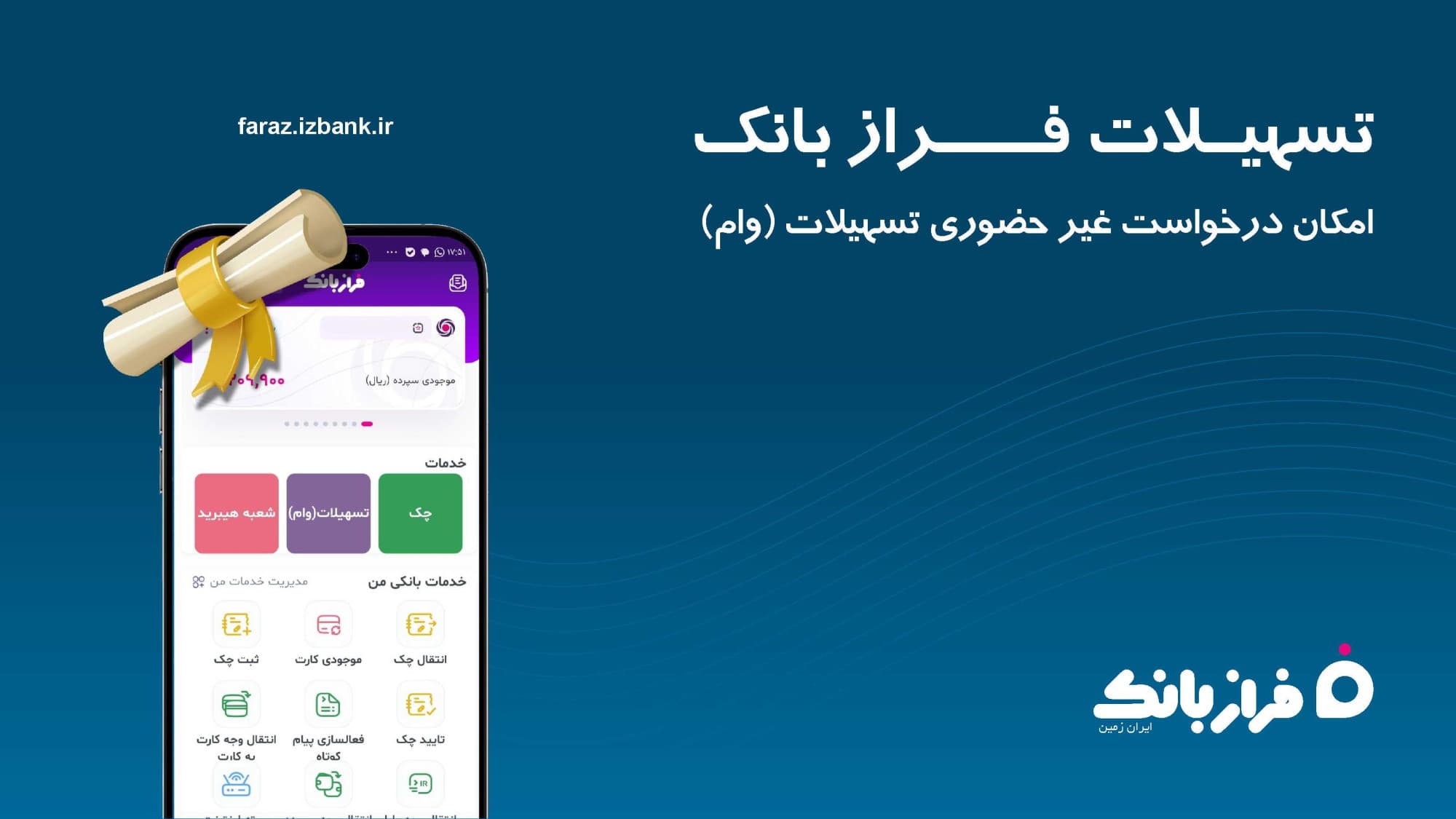 جزئیات دریافت وام آنلاین فراز بانک ایران زمین